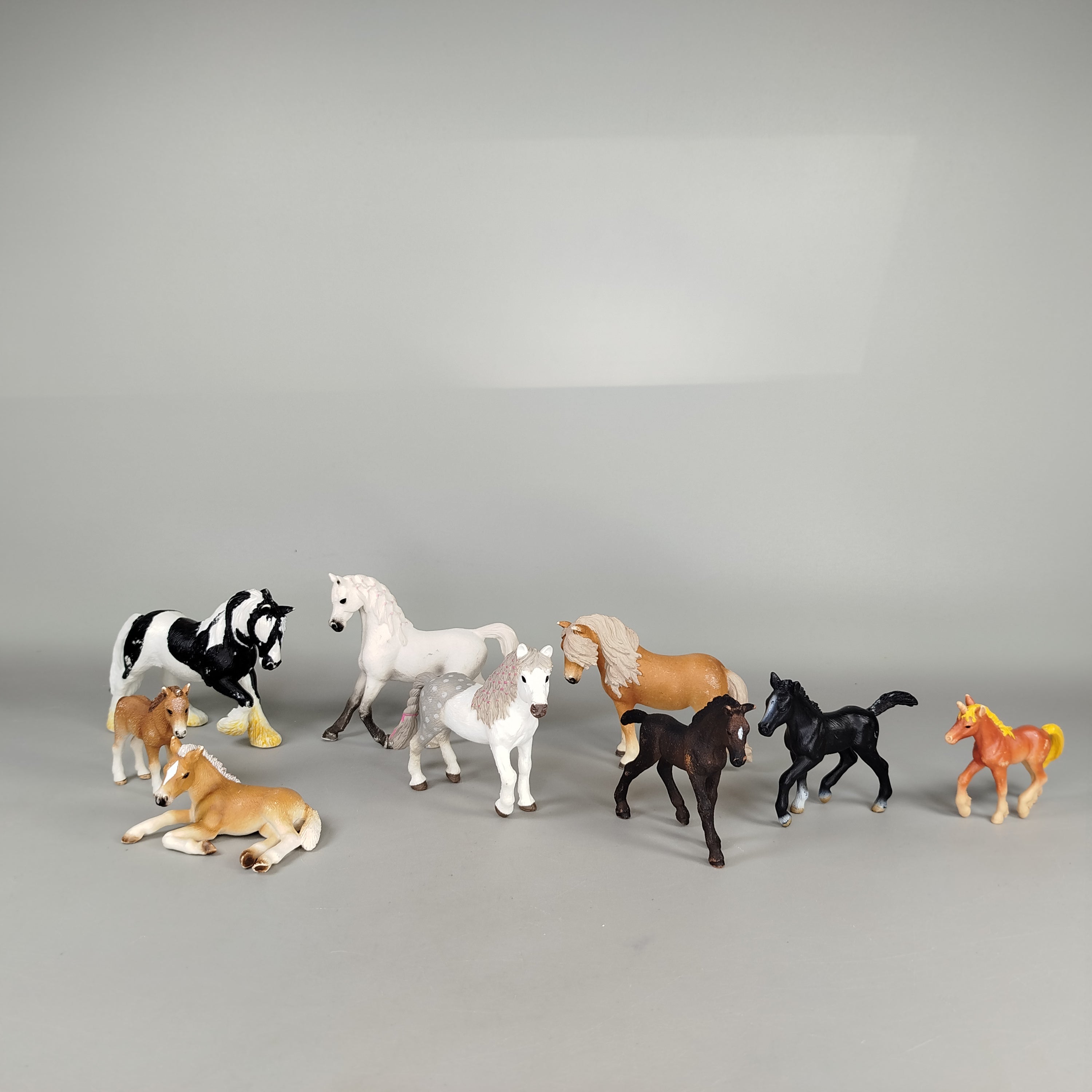 Schleich Pferde - Set von 9 Figuren, sehr gut